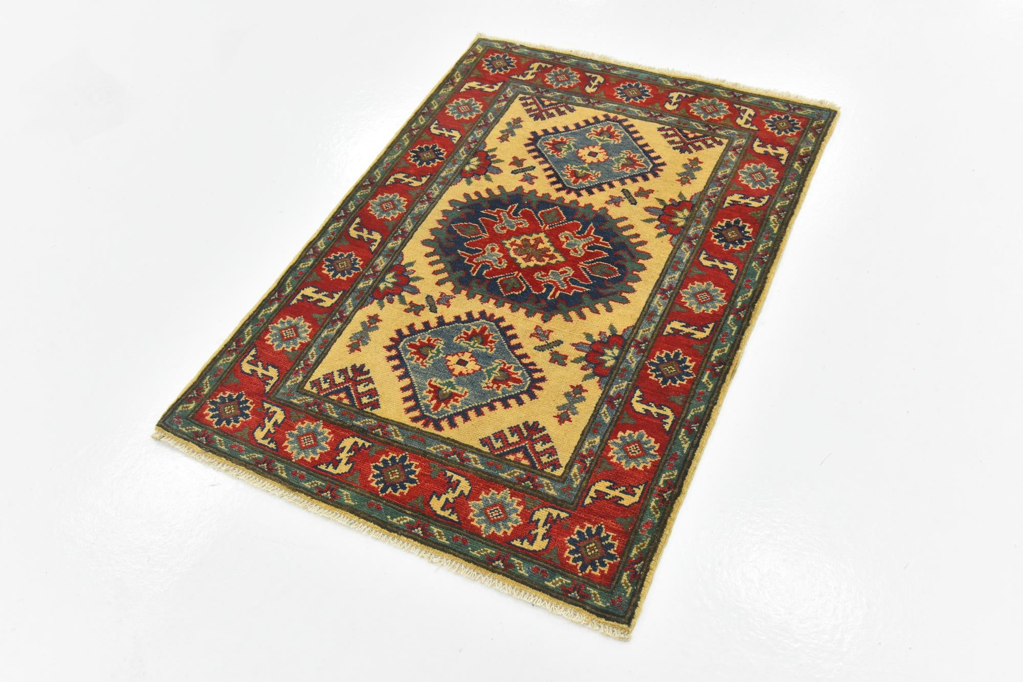 2' 10 x 4' Hand Knotted Kazak Rug