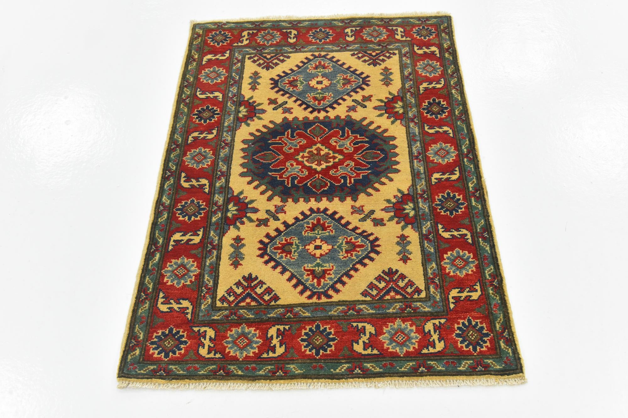 2' 10 x 4' Hand Knotted Kazak Rug