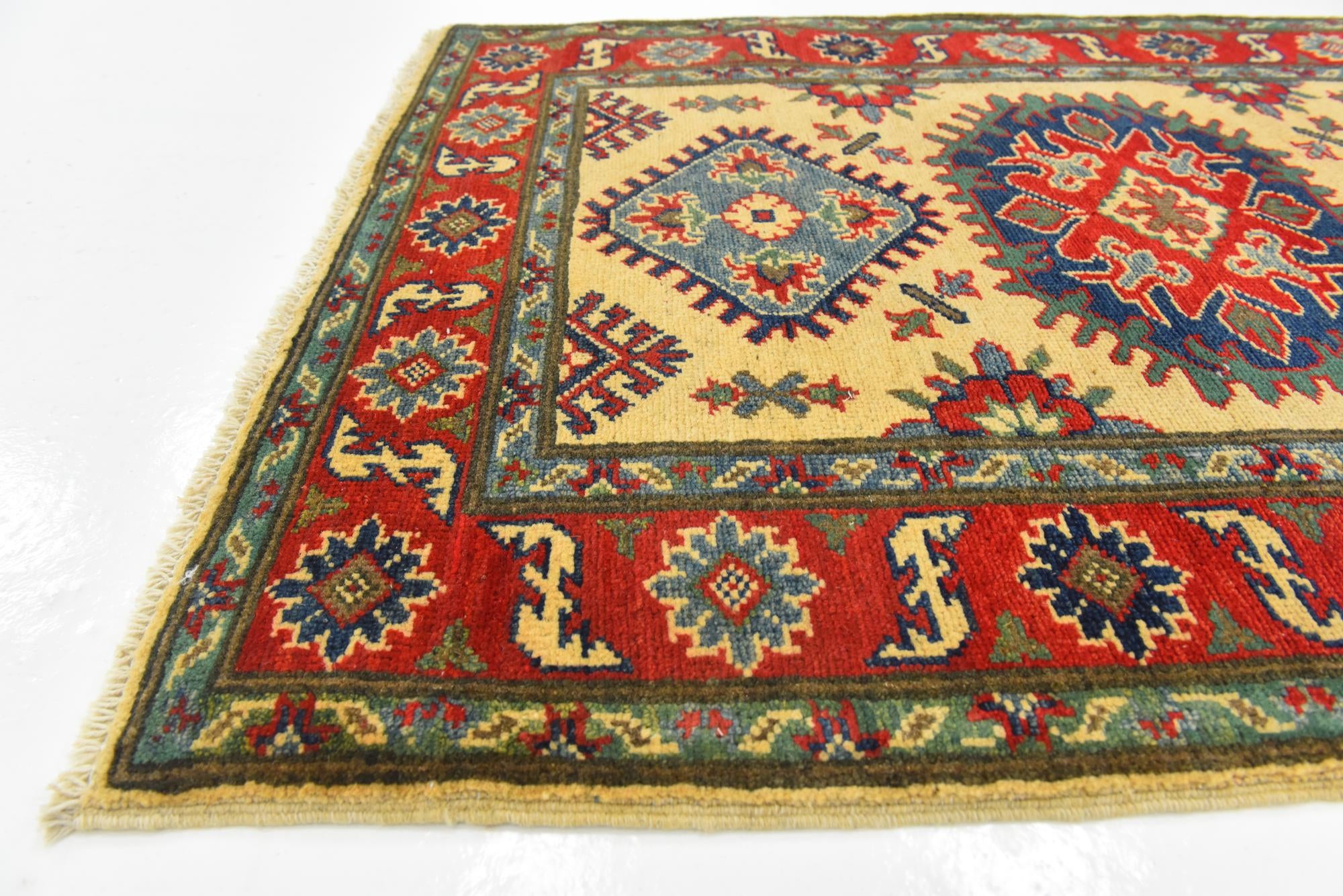 2' 10 x 4' Hand Knotted Kazak Rug