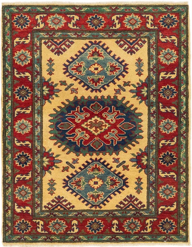 Detail image of 2' 10 x 4' Hand Knotted Kazak Rug