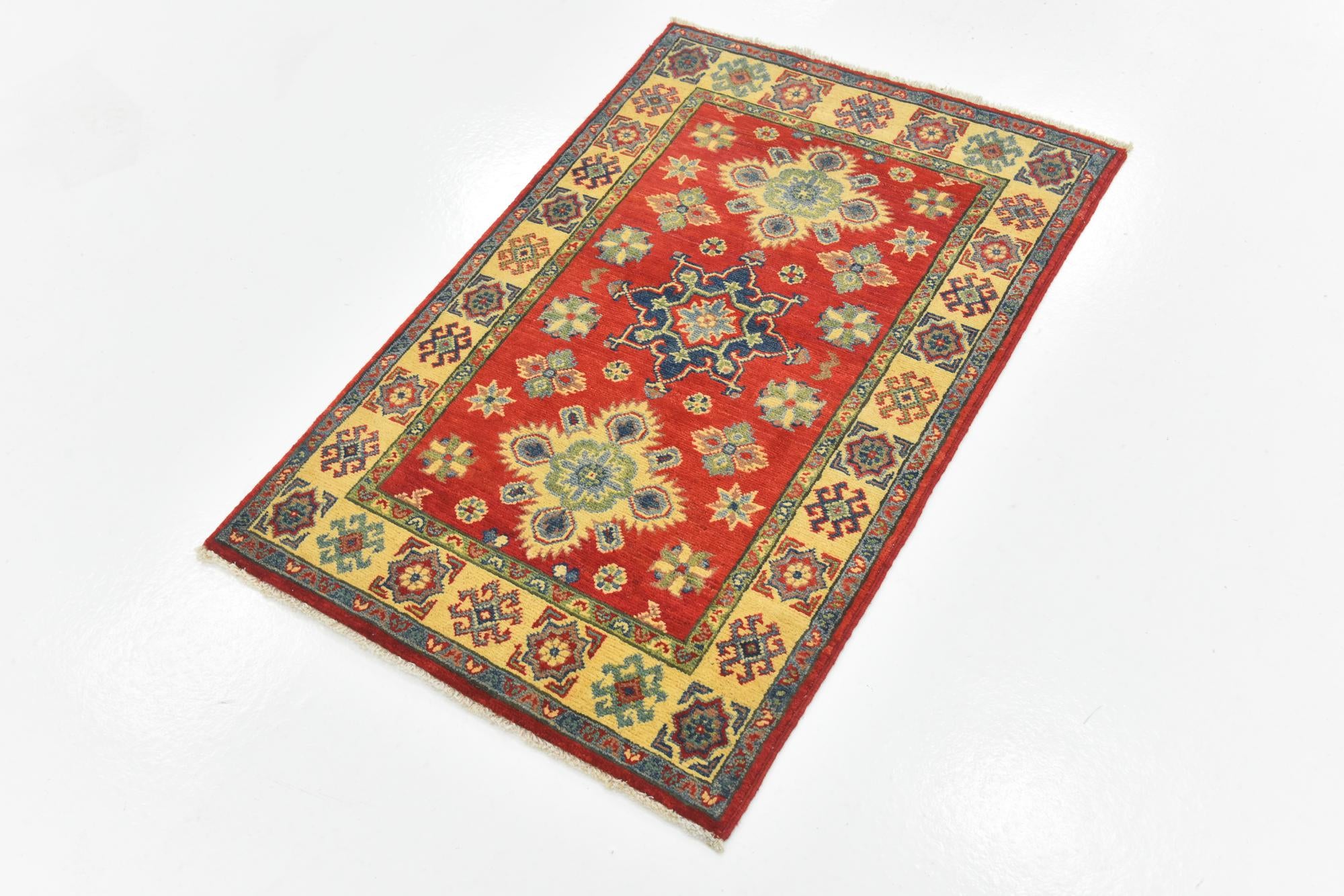 2' 7 x 4' 1 Hand Knotted Kazak Rug