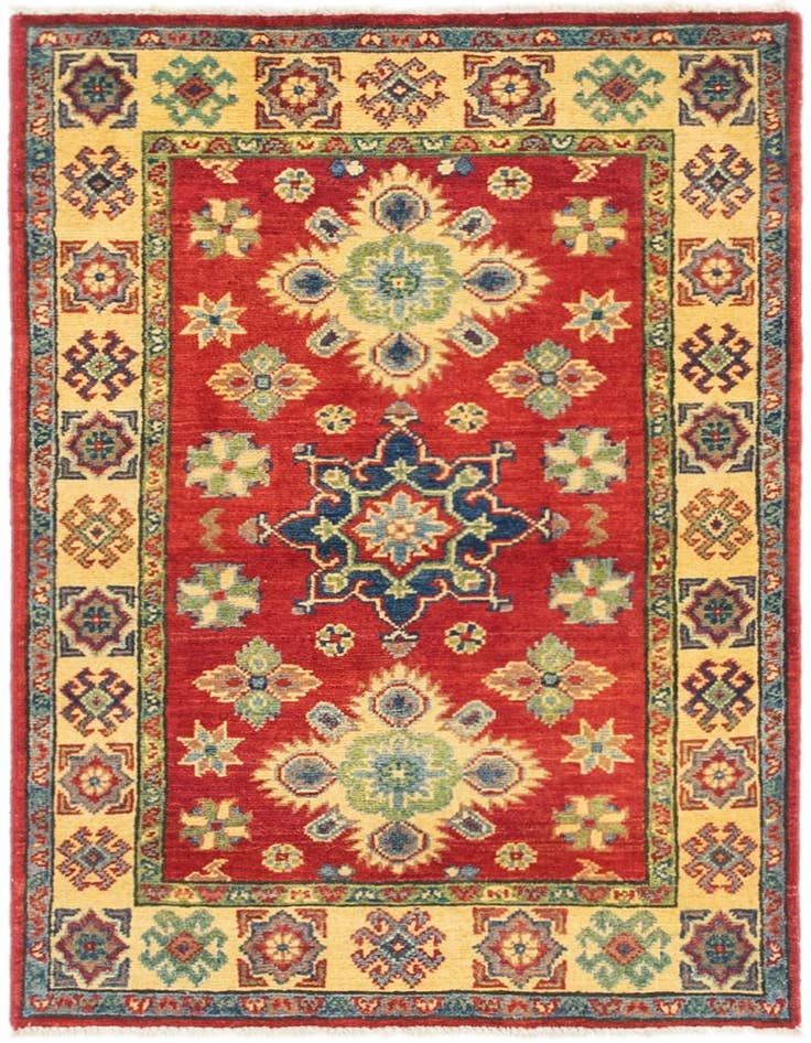 Detail image of 2' 7 x 4' 1 Hand Knotted Kazak Rug