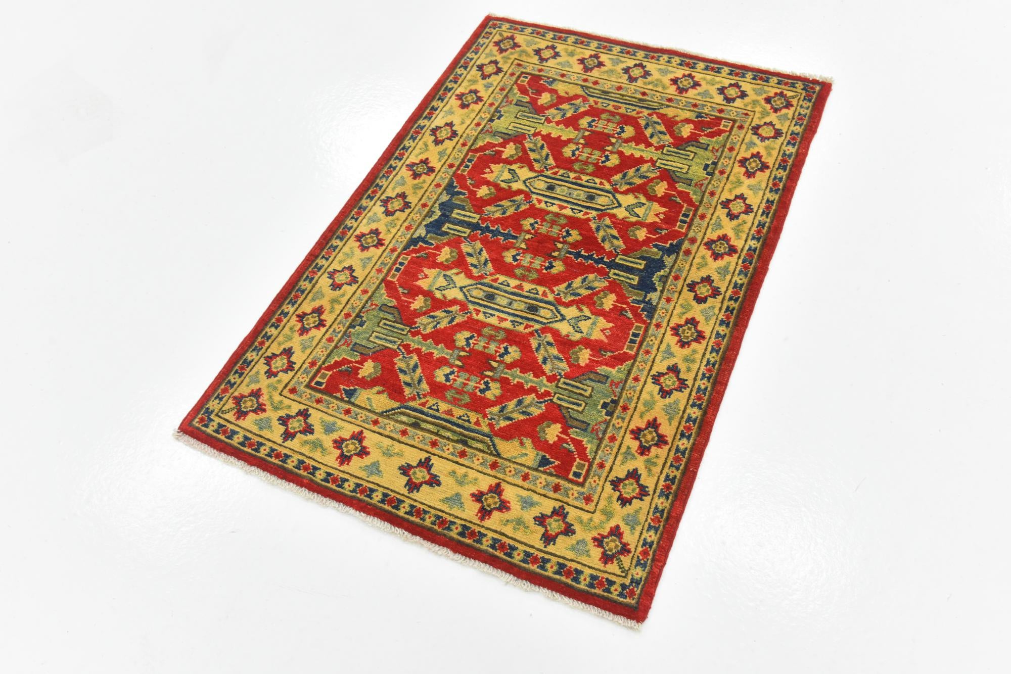 2' 8 x 4' Hand Knotted Kazak Rug