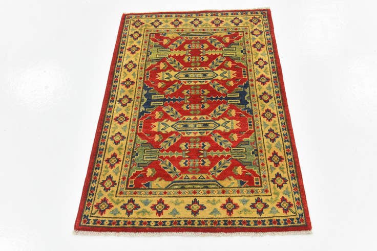 Detail image of 2' 8 x 4' Hand Knotted Kazak Rug