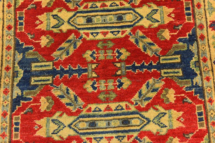 Detail image of 2' 8 x 4' Hand Knotted Kazak Rug