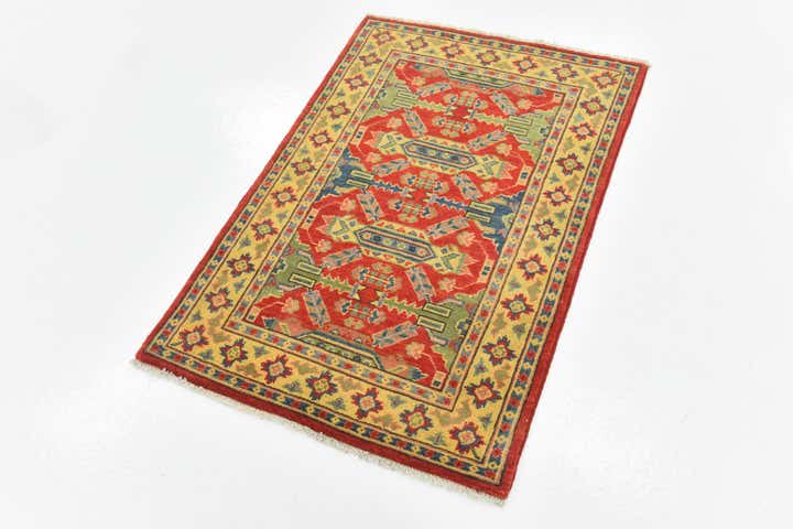2' 8 x 3' 11 Hand Knotted Kazak Rug
