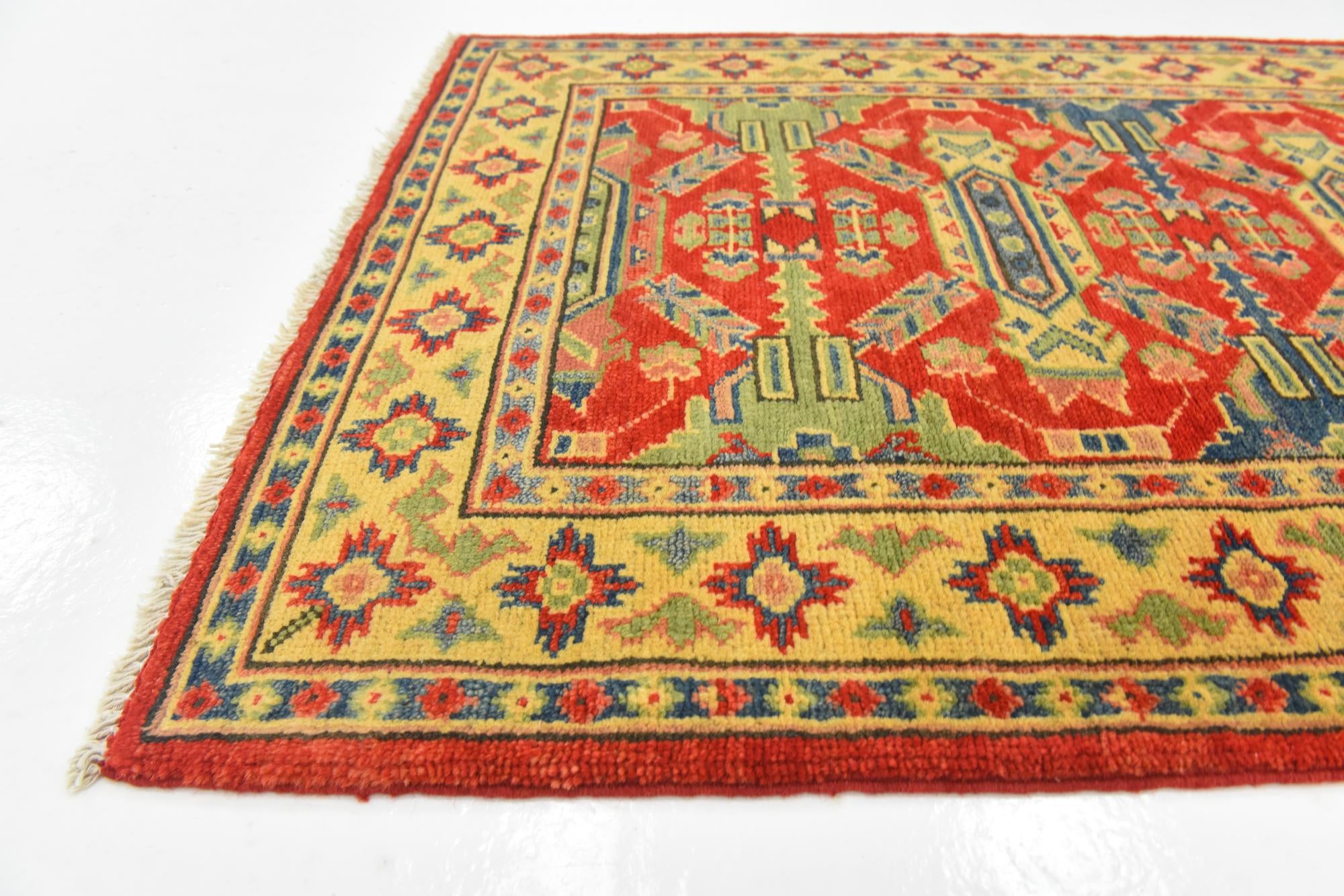 2' 8 x 3' 11 Hand Knotted Kazak Rug