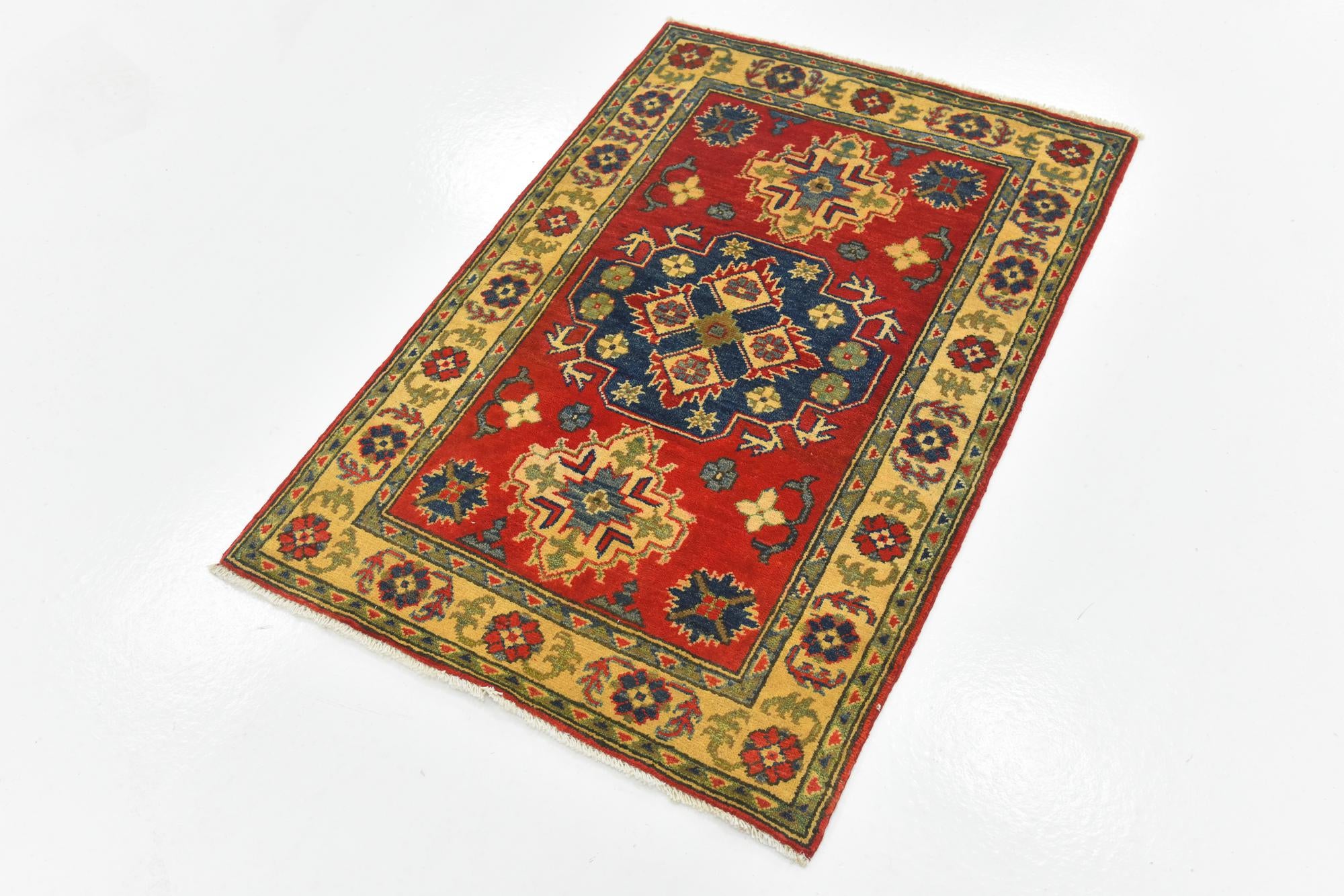 2' 8 x 4' Hand Knotted Kazak Rug