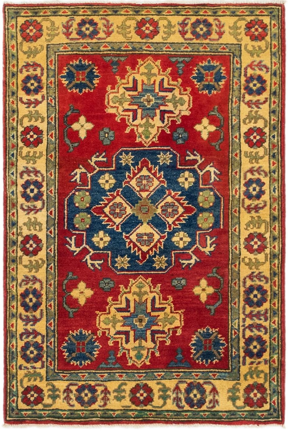 2' 8 x 4' Hand Knotted Kazak Rug