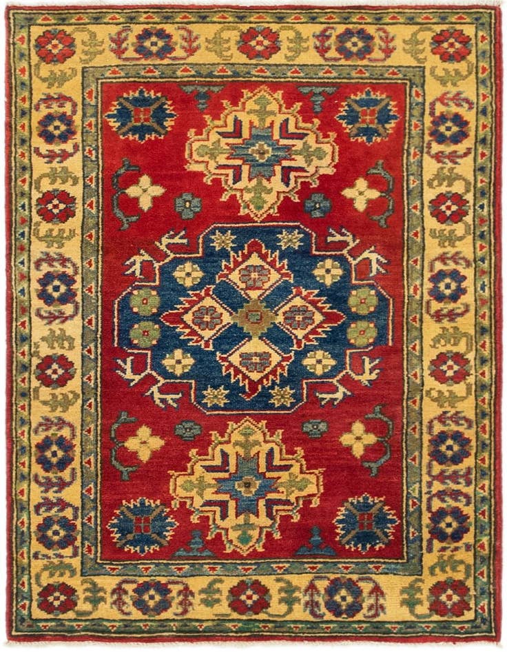 Detail image of 2' 8 x 4' Hand Knotted Kazak Rug