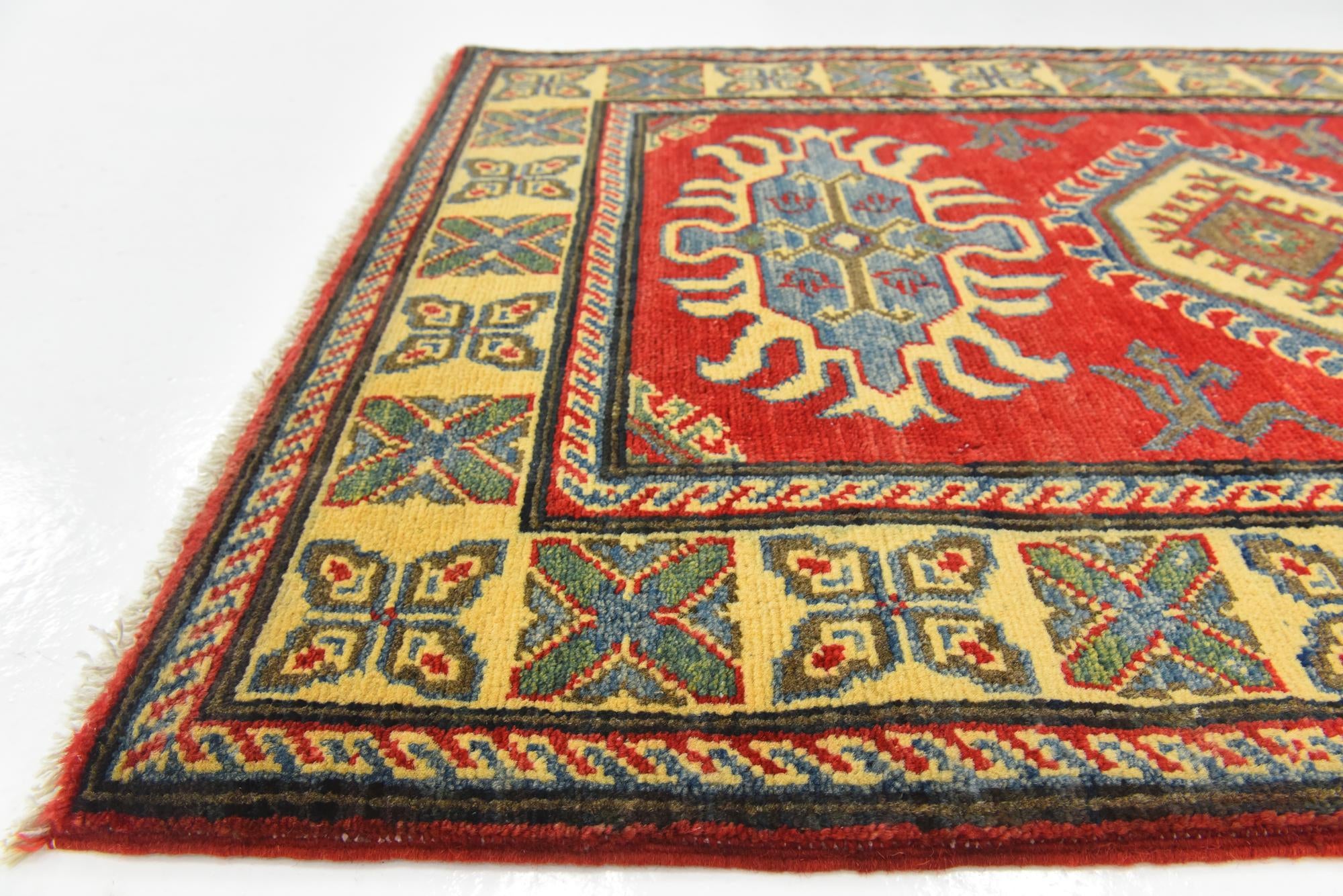 2' 8 x 4' 1 Hand Knotted Kazak Rug