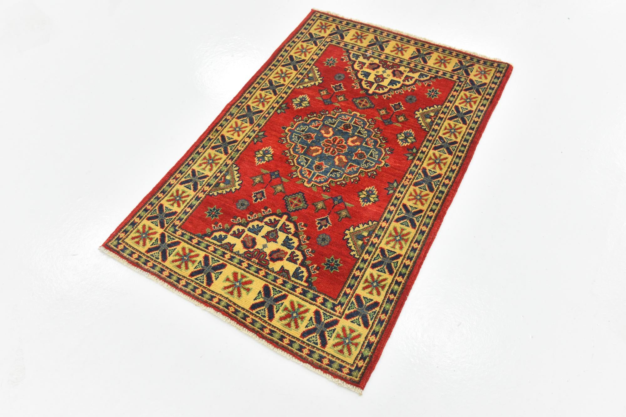 2' 8 x 4' 1 Hand Knotted Kazak Rug