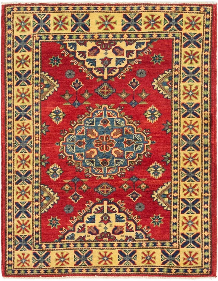 Detail image of 2' 8 x 4' 1 Hand Knotted Kazak Rug
