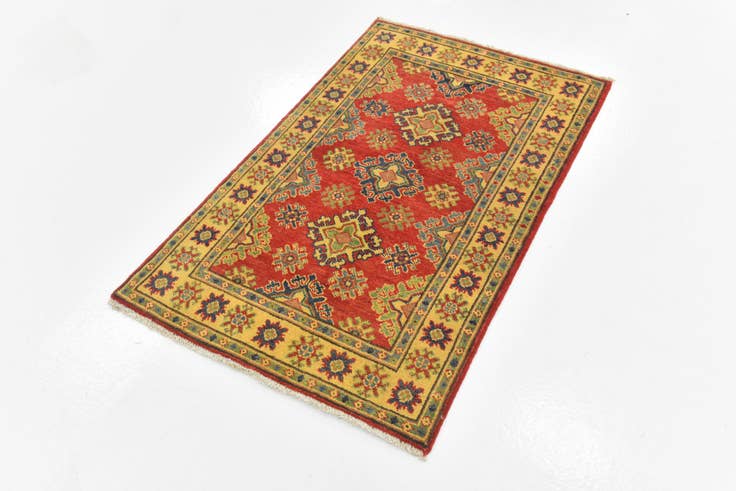 Detail image of 2' 7 x 4' 1 Hand Knotted Kazak Rug