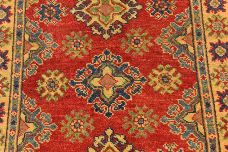 Detail image of 2' 7 x 4' 1 Hand Knotted Kazak Rug