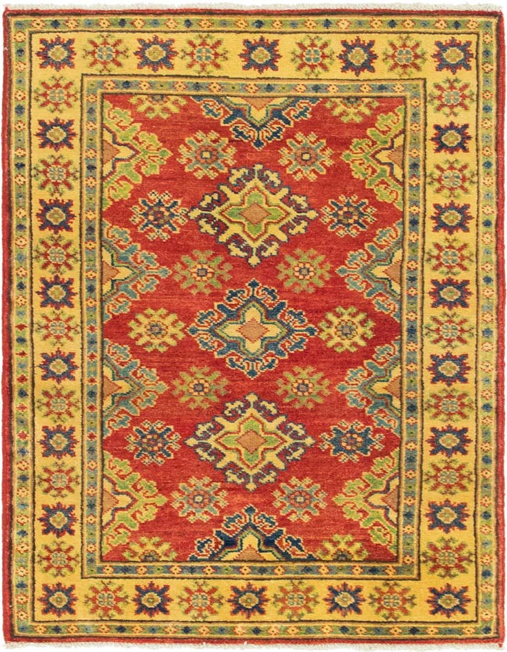 Detail image of 2' 7 x 4' 1 Hand Knotted Kazak Rug