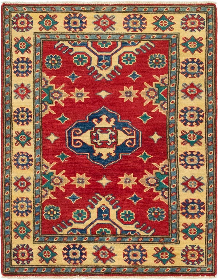 Detail image of 2' 8 x 4' 1 Hand Knotted Kazak Rug
