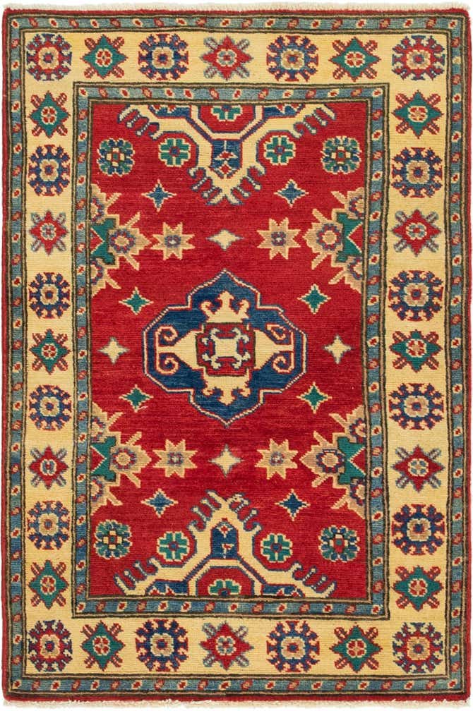 2' 8 x 4' 1 Hand Knotted Kazak Rug