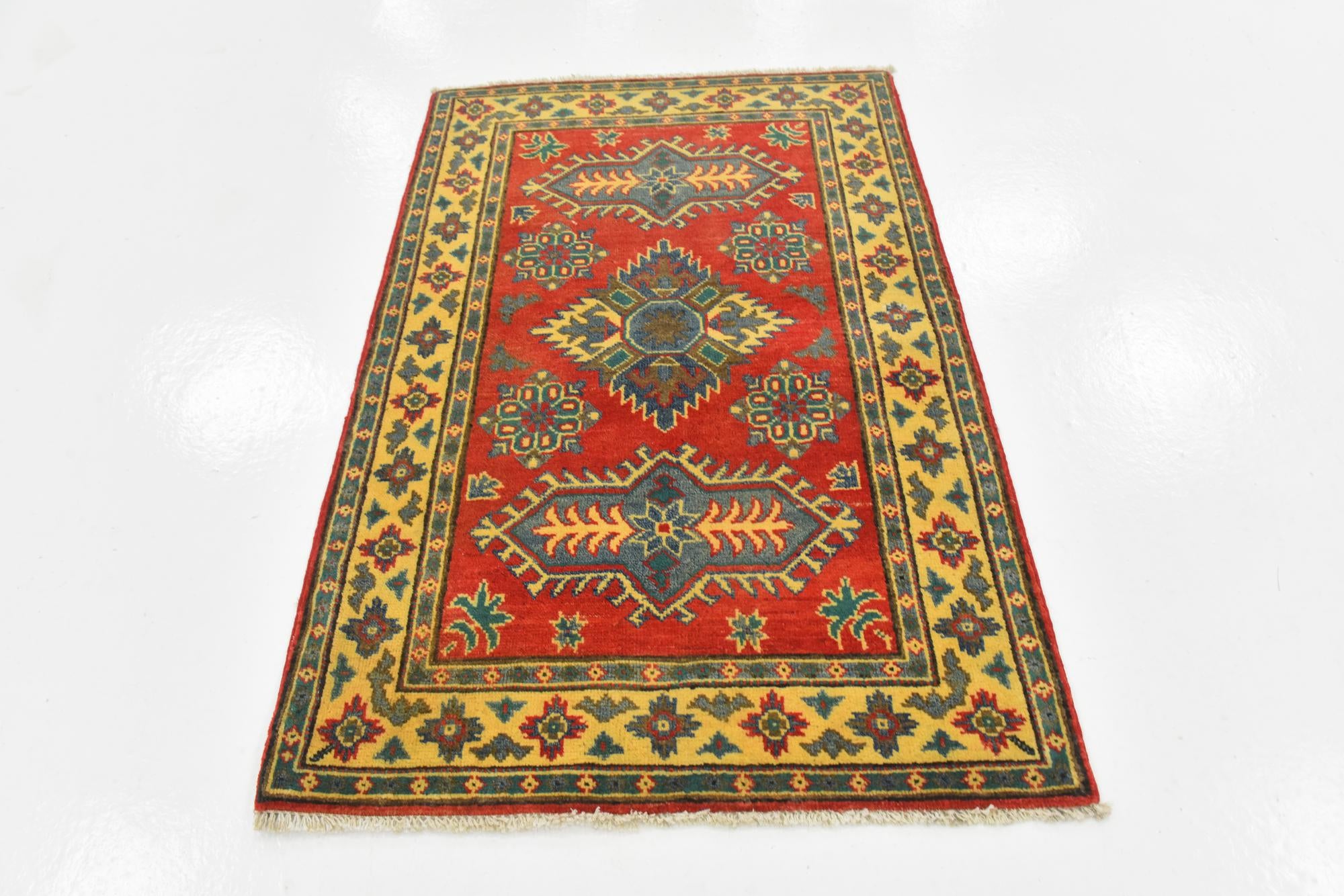 2' 8 x 4' 1 Hand Knotted Kazak Rug