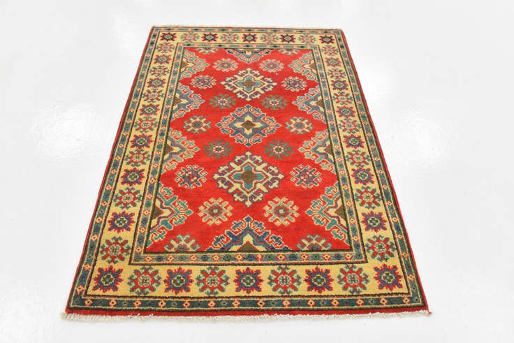 Vue détaillée : 85cm x 125cm Noué main Kazak Tapis