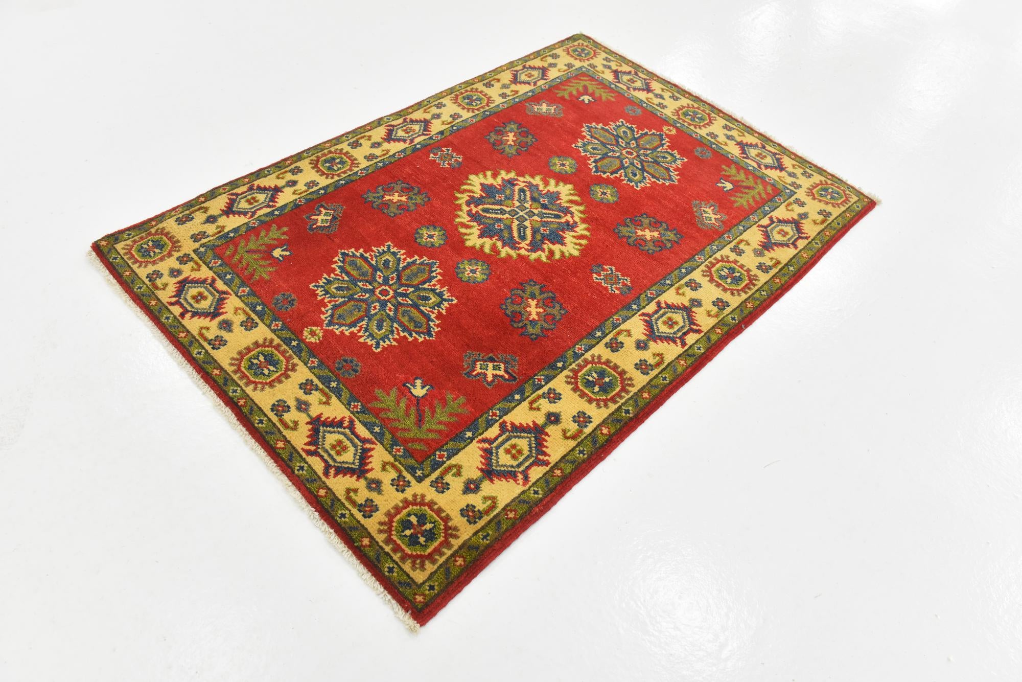 2' 9 x 4' 1 Hand Knotted Kazak Rug