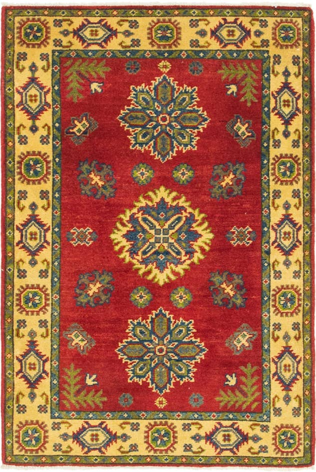Detail image of 2' 9 x 4' 1 Hand Knotted Kazak Rug