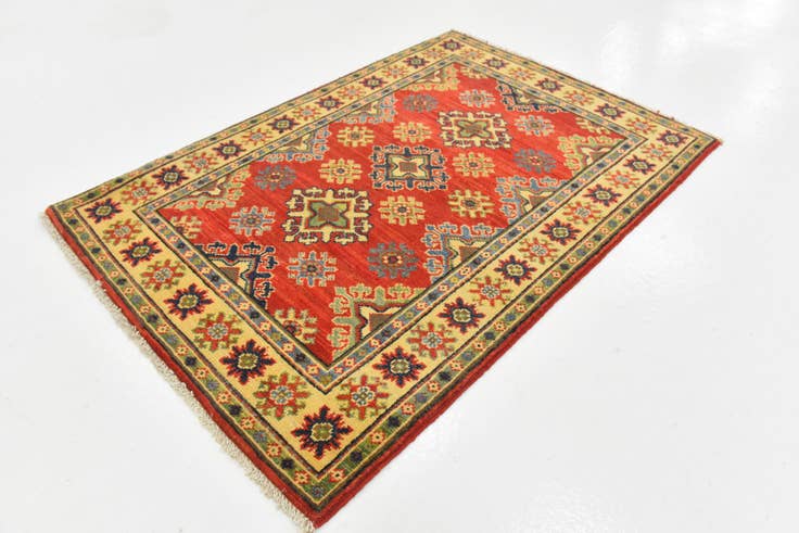 Detail image of 2' 7 x 3' 11 Hand Knotted Kazak Rug