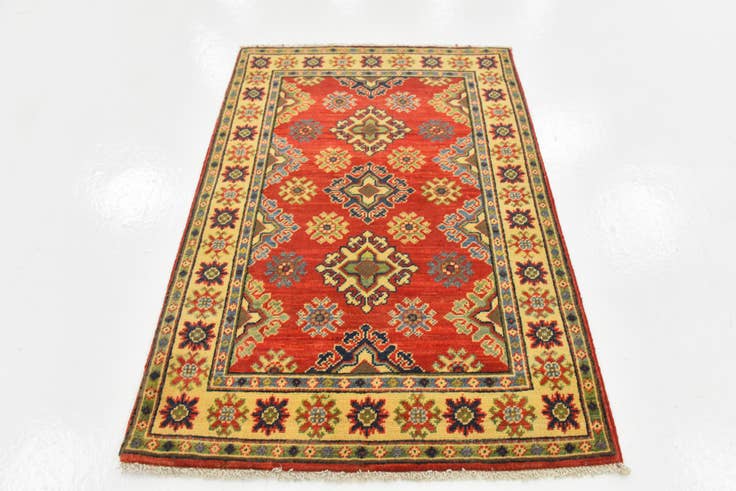 Detail image of 2' 7 x 3' 11 Hand Knotted Kazak Rug