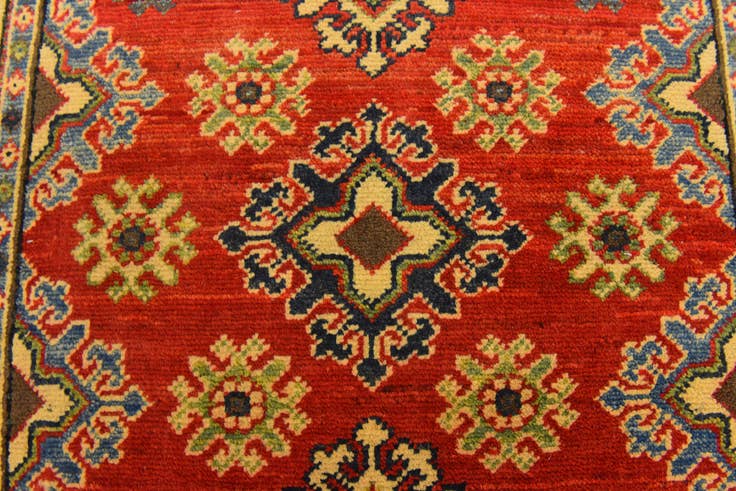 Detail image of 2' 7 x 3' 11 Hand Knotted Kazak Rug