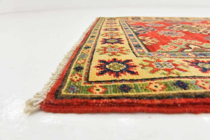 Detail image of 2' 7 x 3' 11 Hand Knotted Kazak Rug