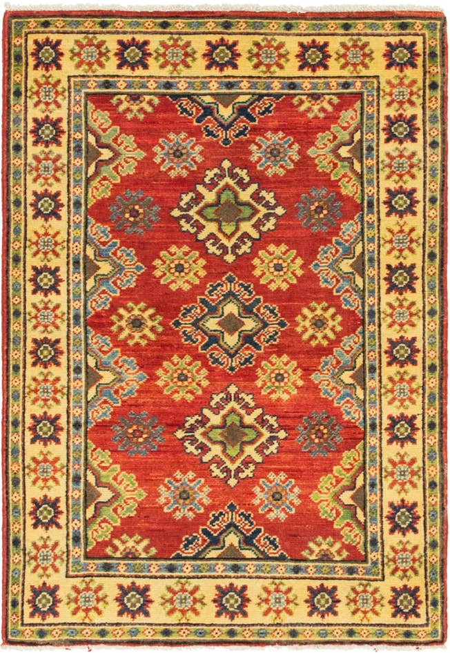 Detail image of 2' 7 x 3' 11 Hand Knotted Kazak Rug