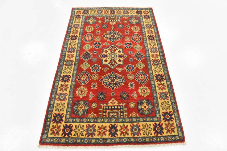 Detail image of 2' 8 x 4' 3 Hand Knotted Kazak Rug