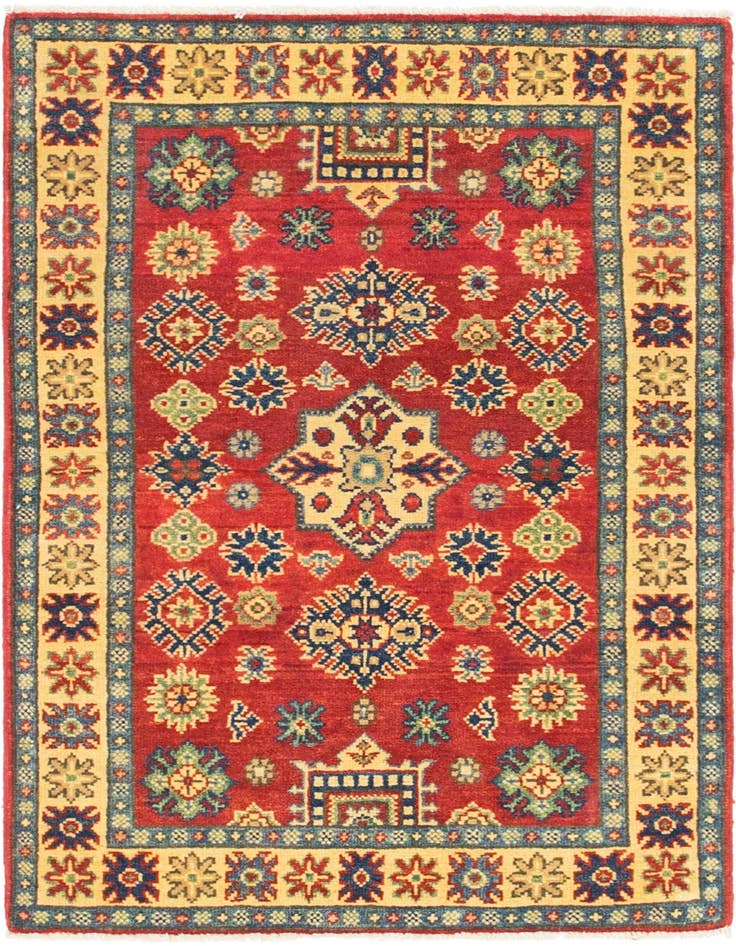 Detail image of 2' 8 x 4' 3 Hand Knotted Kazak Rug