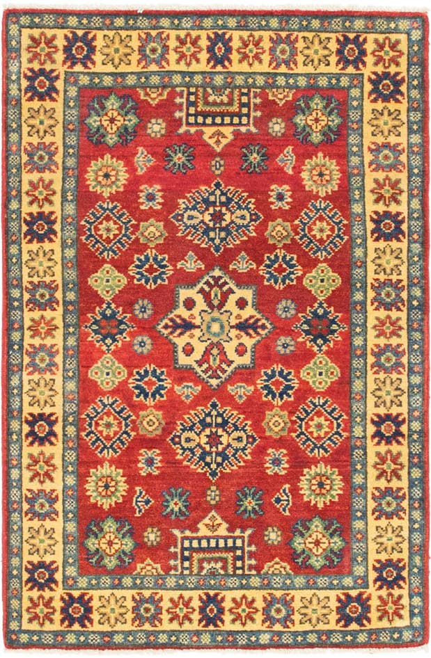 Detail image of 2' 8 x 4' 3 Hand Knotted Kazak Rug