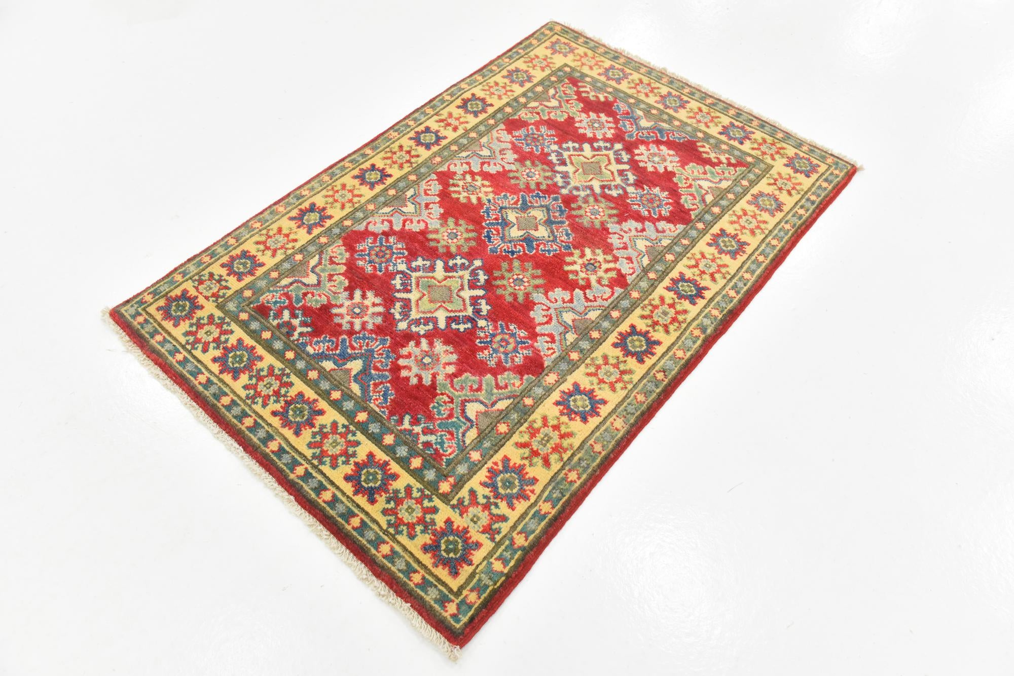 2' 7 x 4' 1 Hand Knotted Kazak Rug