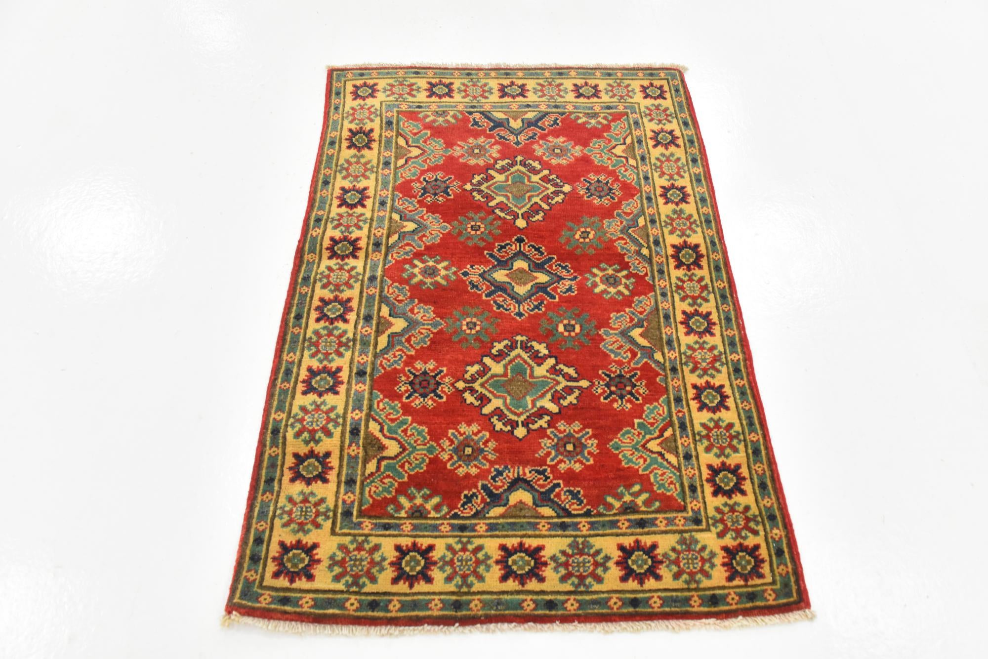 2' 7 x 3' 11 Hand Knotted Kazak Rug