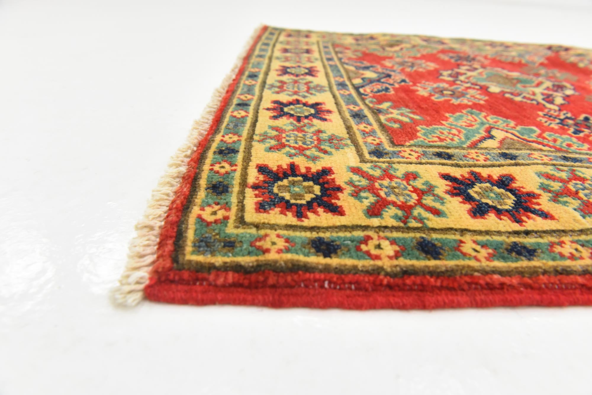 2' 7 x 3' 11 Hand Knotted Kazak Rug