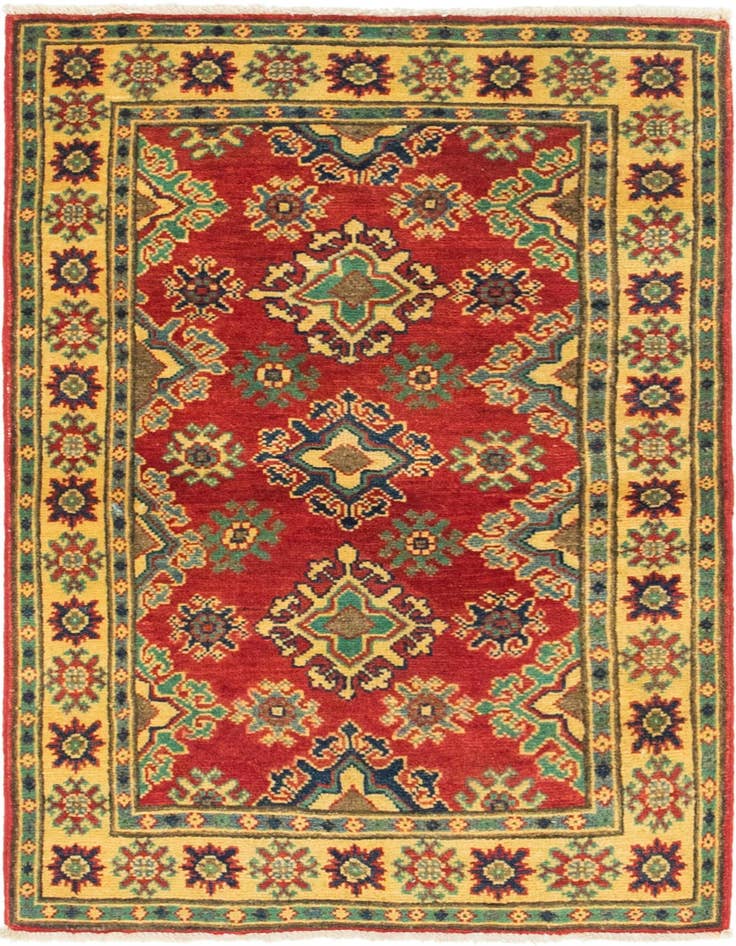 Detail image of 2' 7 x 3' 11 Hand Knotted Kazak Rug