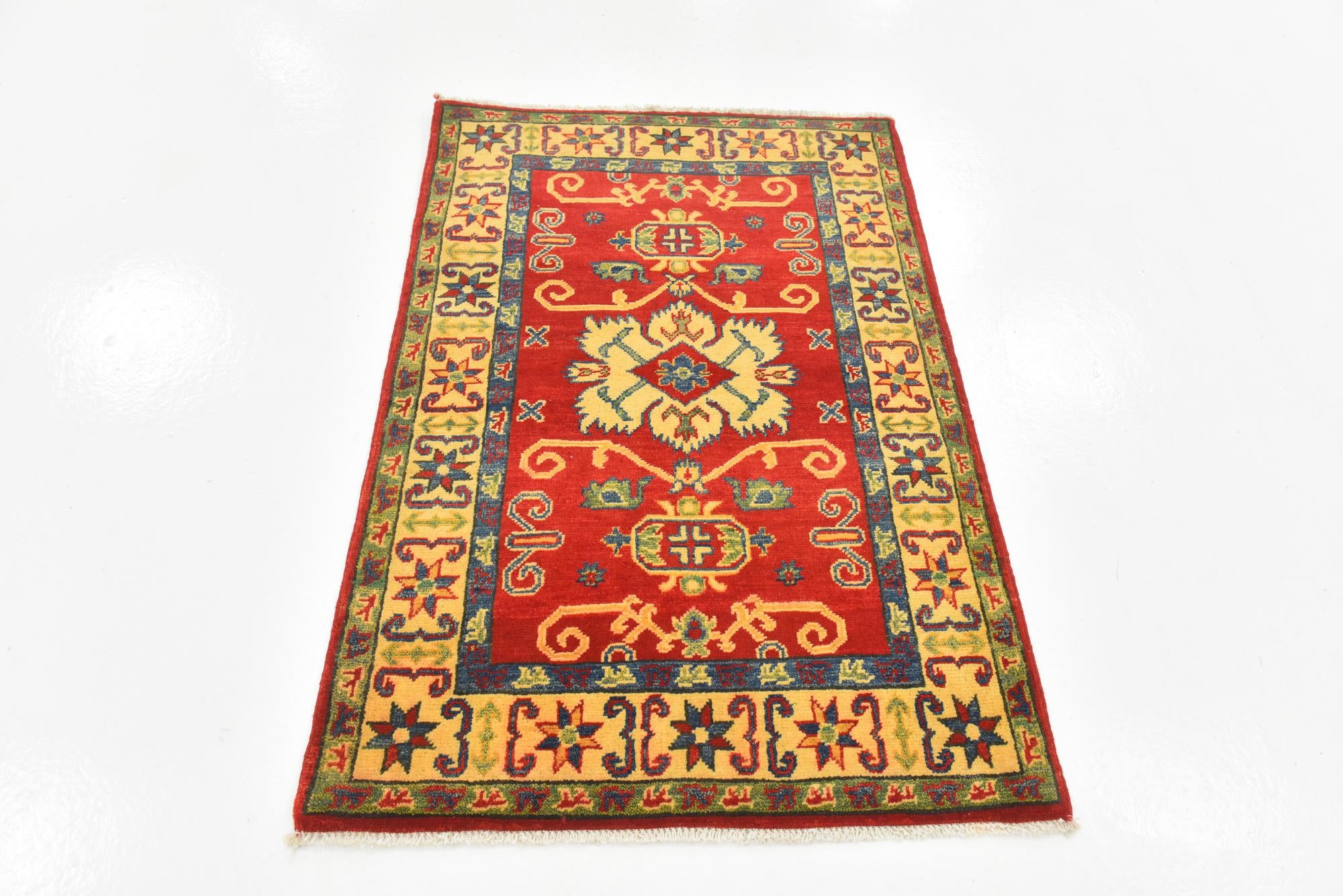 2' 8 x 4' Hand Knotted Kazak Rug