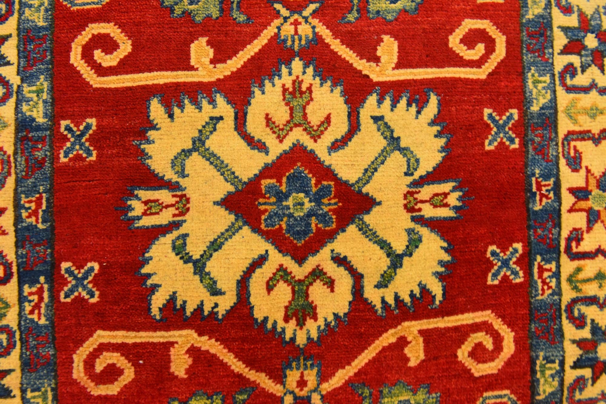 2' 8 x 4' Hand Knotted Kazak Rug