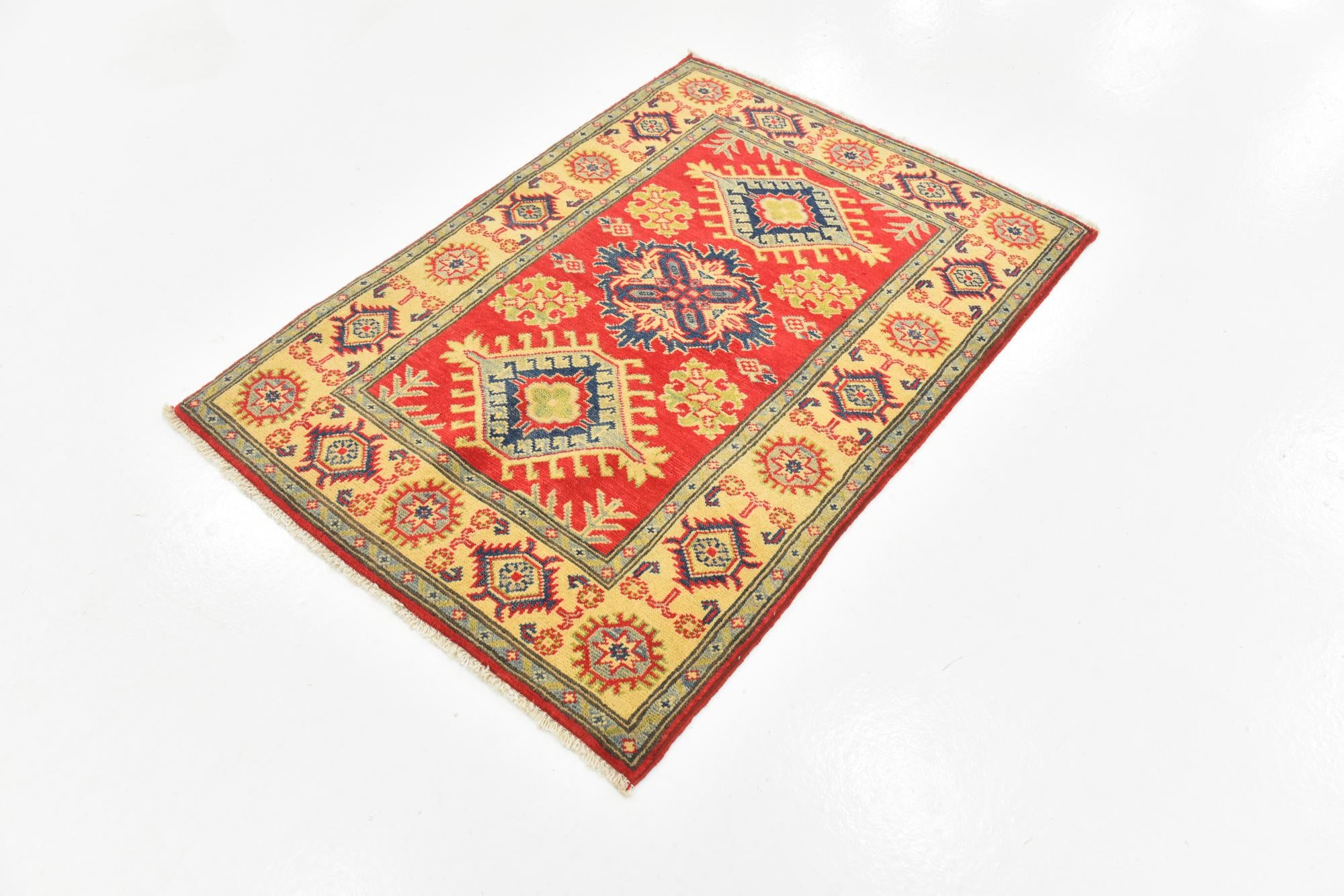 2' 8 x 3' 11 Hand Knotted Kazak Rug