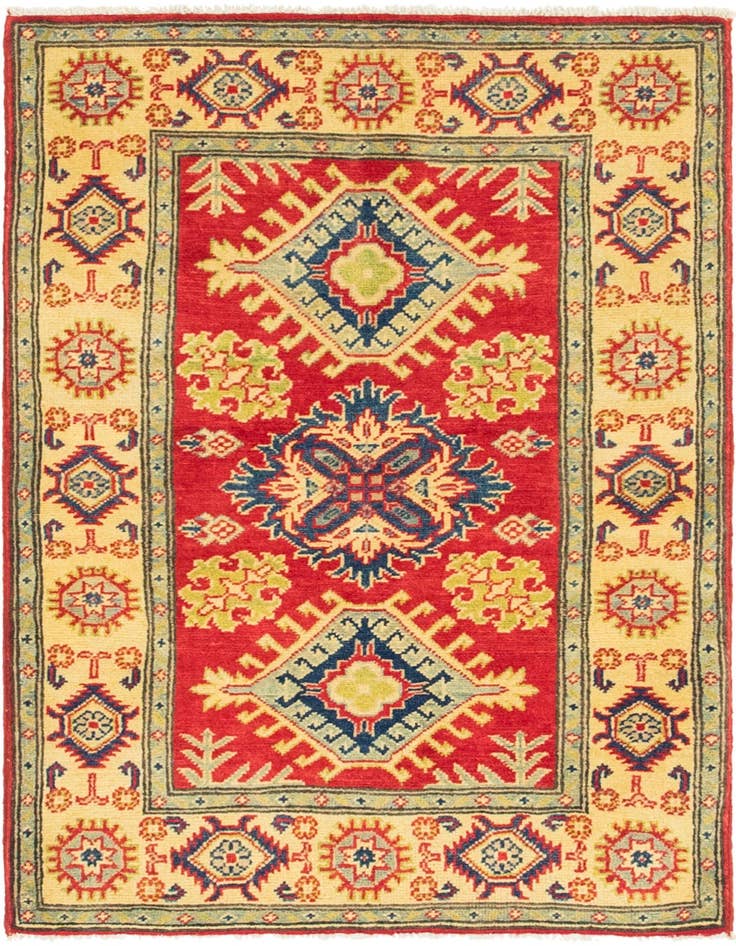 Detail image of 2' 8 x 3' 11 Hand Knotted Kazak Rug