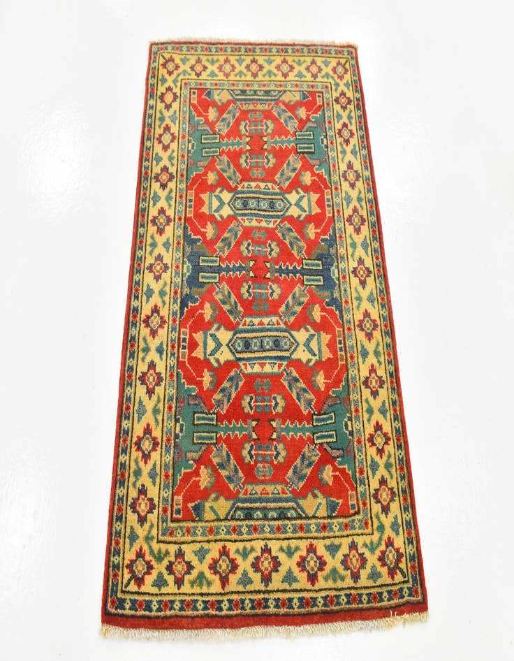 Detail image of 2' 10 x 3' 10 Hand Knotted Kazak Rug