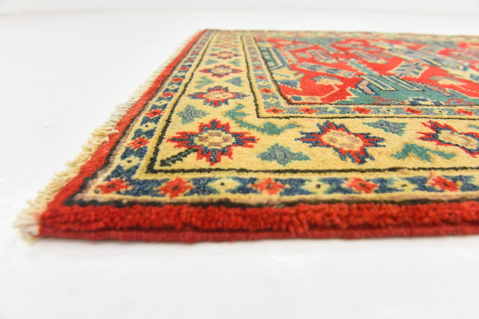 2' 10 x 3' 10 Hand Knotted Kazak Rug