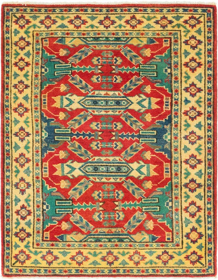 Detail image of 2' 10 x 3' 10 Hand Knotted Kazak Rug