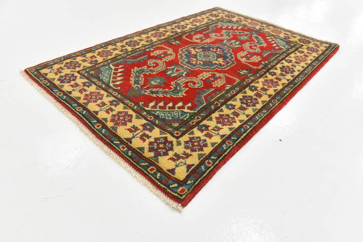 Detail image of 2' 8 x 4' 1 Hand Knotted Kazak Rug