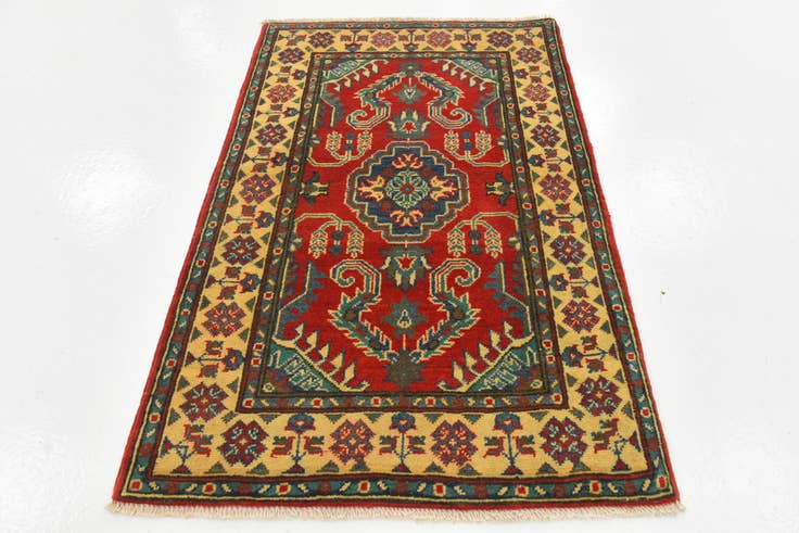 Detail image of 2' 8 x 4' 1 Hand Knotted Kazak Rug