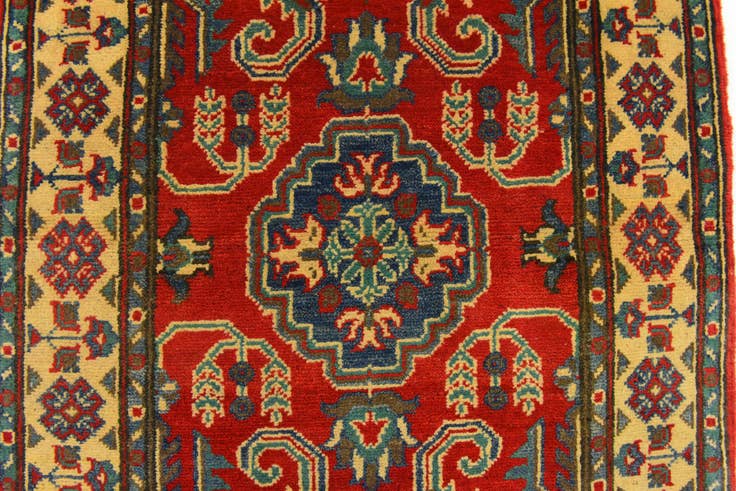 Detail image of 2' 8 x 4' 1 Hand Knotted Kazak Rug