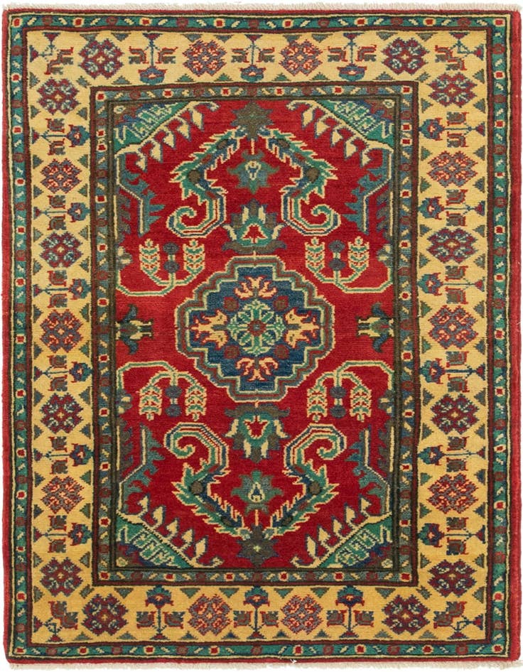 Detail image of 2' 8 x 4' 1 Hand Knotted Kazak Rug