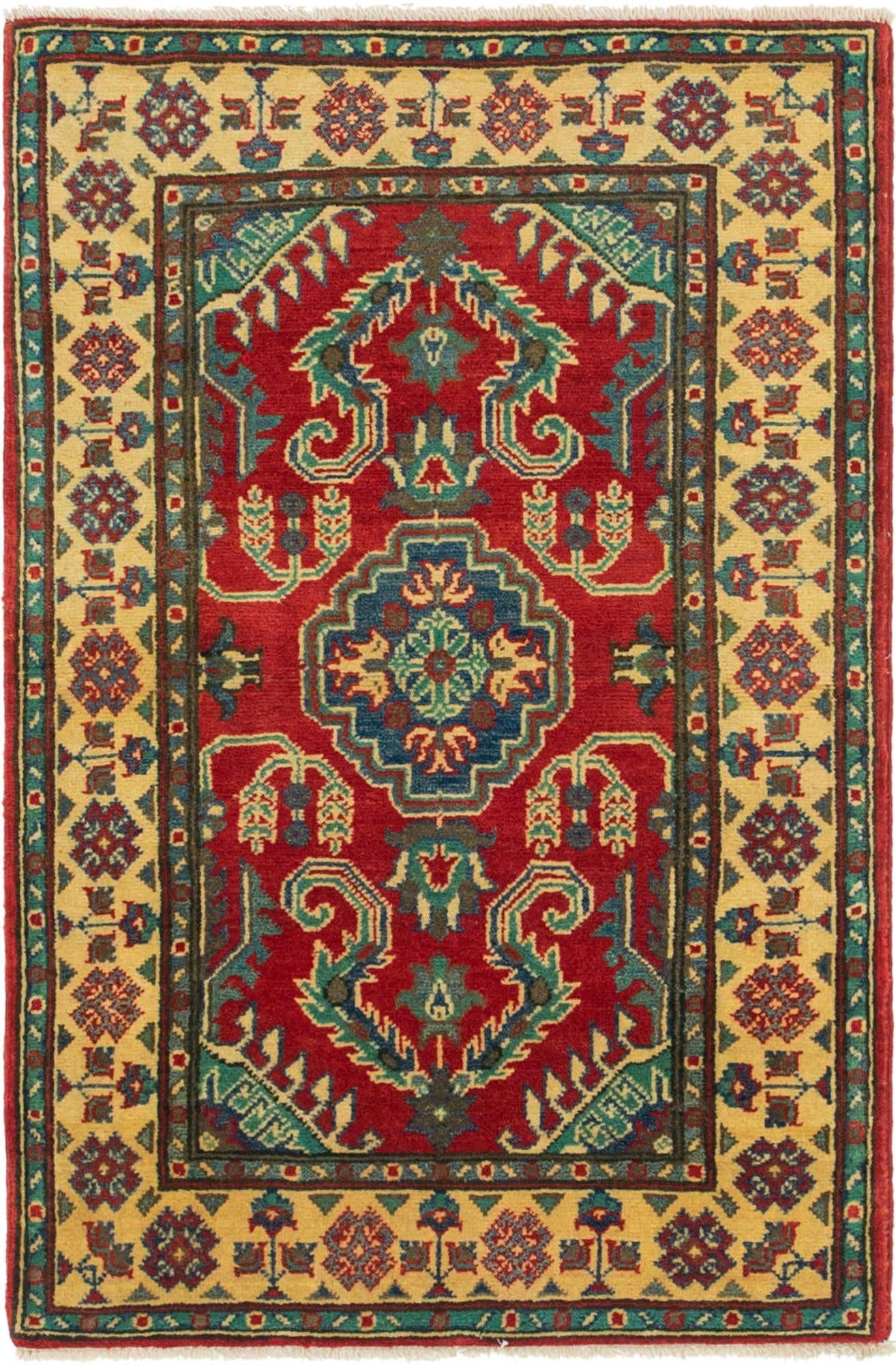 2' 8 x 4' 1 Hand Knotted Kazak Rug